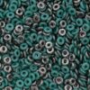 Czech-O-beads-jade-chrome-63130-27401