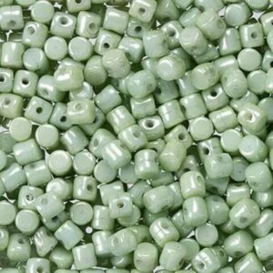 minos-par-puca-beads-opaque-lt-green-luster-03000-14457