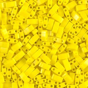 miyuki-half-tila-beads-opaque-yellow-HTL-404