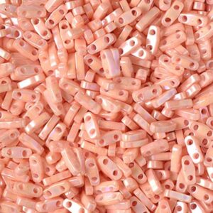 miyuki-quarter-tila-beads-semi-matte-opaque-salmon-QTL-596