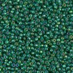 miyuki-round-rocaille-11-0-- Silver-Lined-Green-AB-11-1016