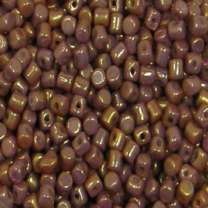 minos par puca beads color paque-violet-gold-luster-03000-14496